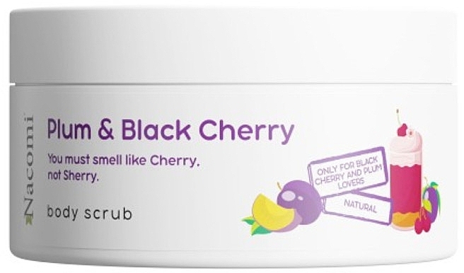 Peeling do ciała o zapachu śliwki i czarnej wiśni - Nacomi Plum And Black Cherry Body Scrub — Zdjęcie N1
