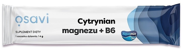 Suplement diety Cytrynian magnezu + B6 - Osavi Suplement Diety — Zdjęcie N1