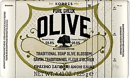 Mydło w kostce z oliwy z oliwek - Korres Pure Greek Olive Green Soap Olive Blossom — Zdjęcie N1