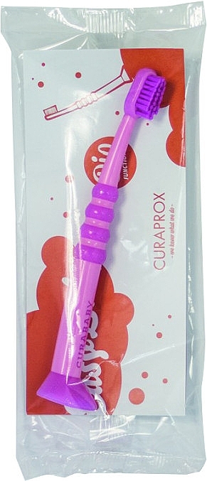 Szczoteczka do zębów dla dzieci CS Baby, różowa (opakowanie celofanowe) - Curaprox Baby Toothbrush — Zdjęcie N1