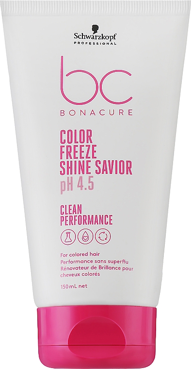 Serum do włosów nadające połysk i wygładzające - Schwarzkopf Professional Bonacure Color Freeze Shine Savior pH 4.5