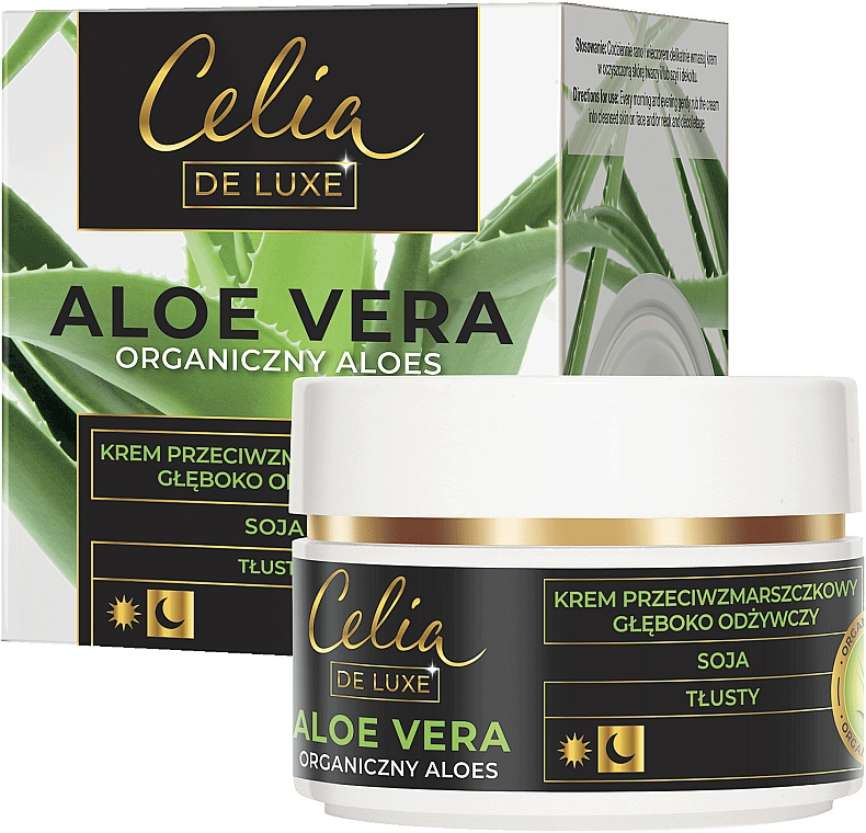 Przeciwzmarszczkowy krem głęboko odżywczy - Celia De Luxe Aloe Vera Greasy Anti-Wrinkle Nourishing Deeply Cream — Zdjęcie N1