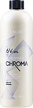 Emulsja utleniająca 1,8% (6 vol.) - Lakmé Chroma Developer O2 Oxydant Cream — Zdjęcie N3