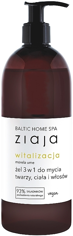 WYPRZEDAŻ Żel do mycia twarzy, ciała i włosów 3 w 1 - Ziaja Baltic Home Spa Witalizacja * — Zdjęcie N1