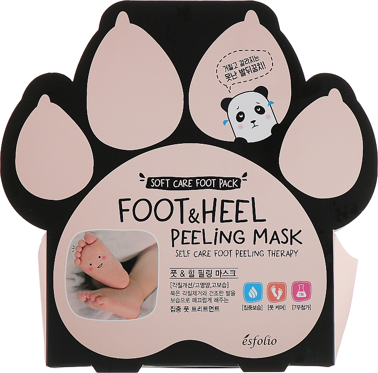 Peelingująca maska do stóp - Esfolio Foot & heel Peeling Mask — Zdjęcie N1
