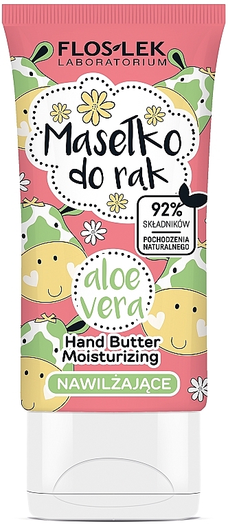 Nawilżające masełko do rąk - Floslek Hand Butter Moisturizing Aloe Vera — Zdjęcie N1