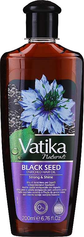 Olejek do włosów - Dabur Vatika Black Seed Enriched Hair Oil — Zdjęcie N1