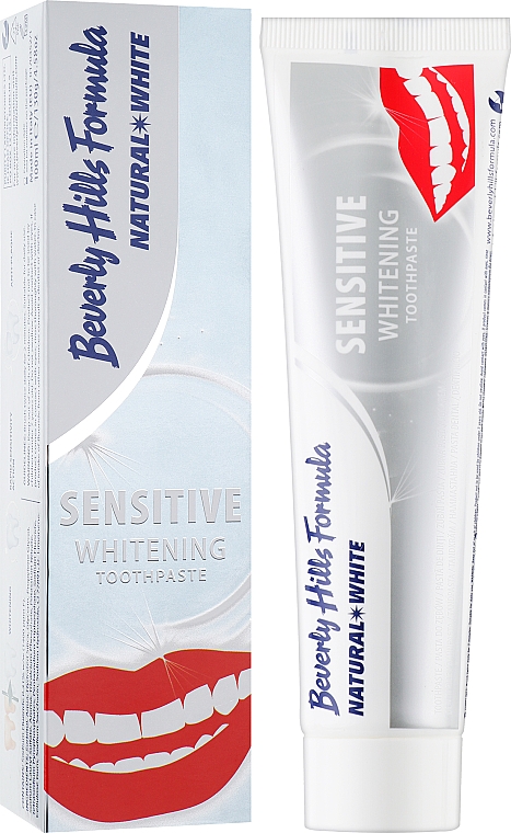 Wybielająca pasta do wrażliwych zębów - Beverly Hills Formula Natural White Sensitive Whitening Toothpaste — Zdjęcie N2