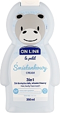 Kup Śmietankowy żel do mycia ciała, włosów i twarzy 3 w 1 - On Line Le Petit Cream 3 In 1 Hair Body Face Wash