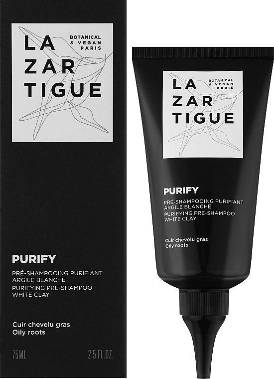 Oczyszczający antybakteryjny wstępny szampon - Lazartigue Purify Purifying Pre-Shampoo White Clay — Zdjęcie N2