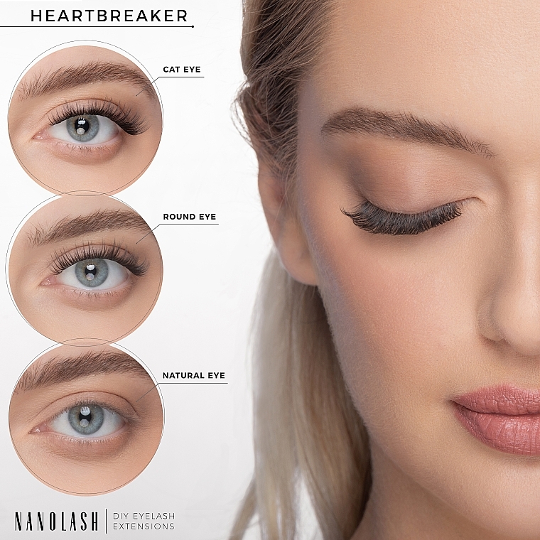 Sztuczne rzęsy - Nanolash Diy Eyelash Extensions Heartbreaker — Zdjęcie N4