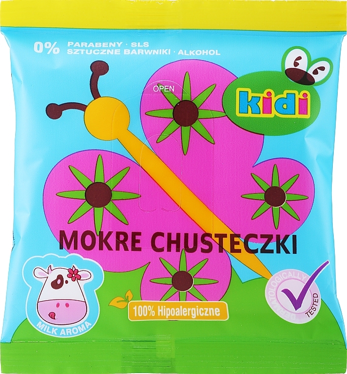 Chusteczki nawilżane dla dzieci, motylek - Kidi Wet Multifunctional Wipes — Zdjęcie N1