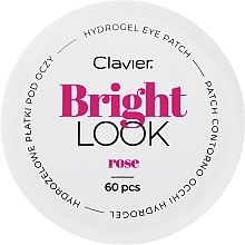 Hydrożelowe płatki pod oczy z różą - Clavier Bright Look Rose Hydrogel Eye Patch — Zdjęcie N1