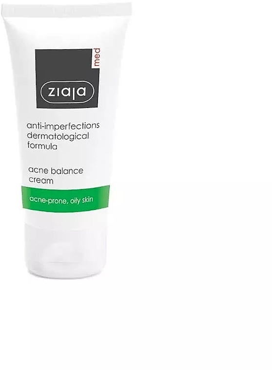Krem do twarzy do skóry tłustej i trądzikowej - Ziaja Med Anti-Imperfections Face Cream  — Zdjęcie N1