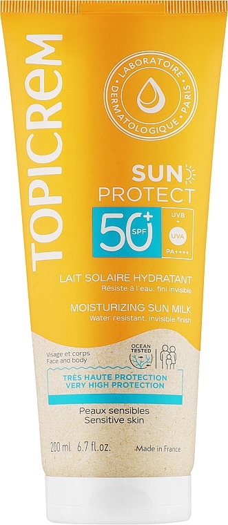 Nawilżający balsam do ciała z filtrem SPF50+ - Topicrem Sun Protect Moisturuzung Sun Milk — Zdjęcie N2