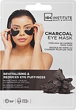 Maska konturująca do oczu z węglem drzewnym - IDC Institute Charcoal Eye Mask — Zdjęcie N1