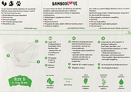 Pieluszki bambusowe, S (3-8 kg ), 25 szt. - Bamboolove — Zdjęcie N2