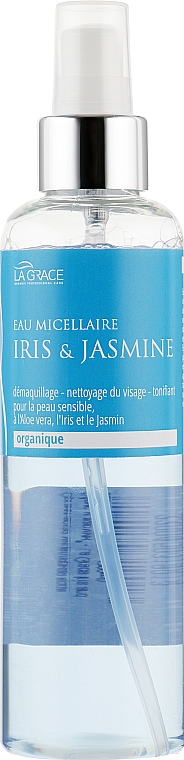 Organiczna woda micelarna Irys i jaśmin - La Grace Iris and Jasmine Eau Micellaire — Zdjęcie N1