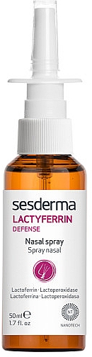 Spray ochronny do nosa - Sesderma Laboratories Lactyferrin Spray Nasal — Zdjęcie N1