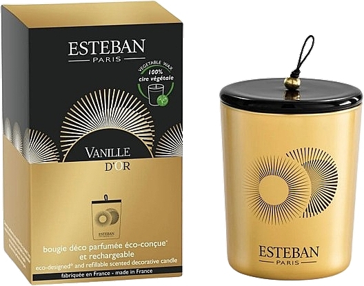 Esteban Vanille D'Or - Perfumowana świeca dekoracyjna — Zdjęcie N1