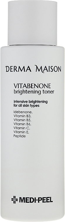 Witaminowy tonik wyrównujący koloryt skóry twarzy - MEDIPEEL Derma Maison Vitabenone Brightening Toner — Zdjęcie N1