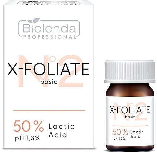 Kwas mlekowy 50% - Bielenda Professional X-Foliate Basic Lactic Acid 50% — Zdjęcie N1