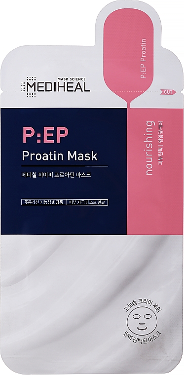 Liftingująca maska z aminokwasami do twarzy - Mediheal P:EP Firming Proatin Mask — Zdjęcie N1