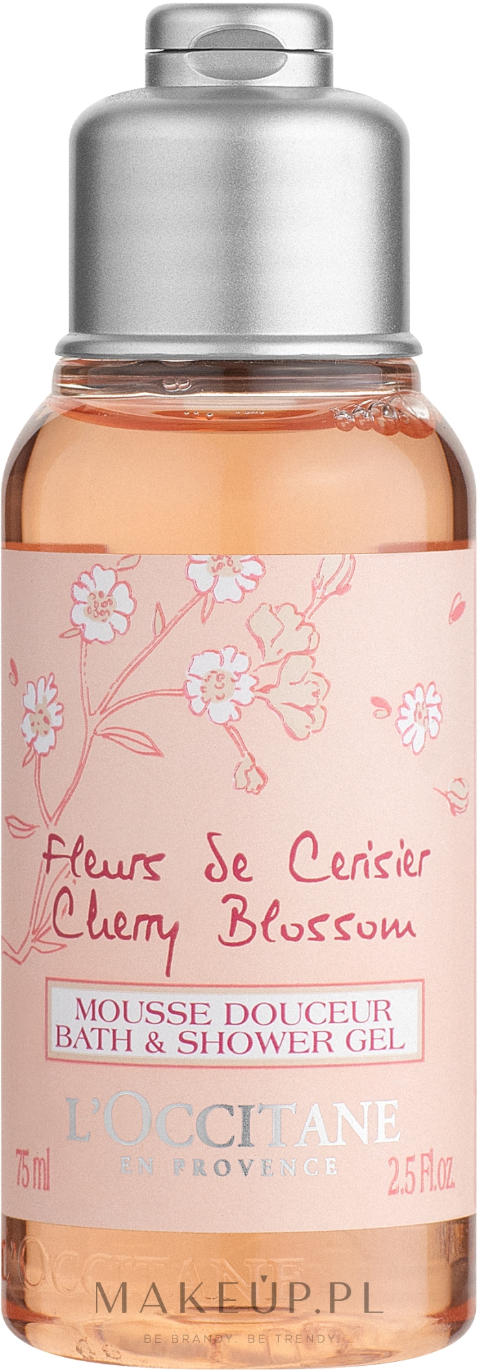 L'Occitane Cherry Blossom Bath & Shower Gel - Żel do mycia ciała Kwiat wiśni — Zdjęcie 75 ml