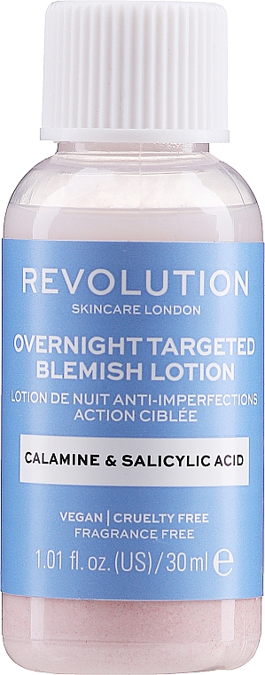 Lotion przeciw niedoskonałościom skóry - Makeup Revolution Skincare Overnight Targeted Blemish Lotion — Zdjęcie N1