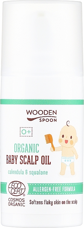 Organiczny olejek do skóry głowy dla niemowląt - Wooden Spoon Organic Baby Scalp Oil — Zdjęcie N1