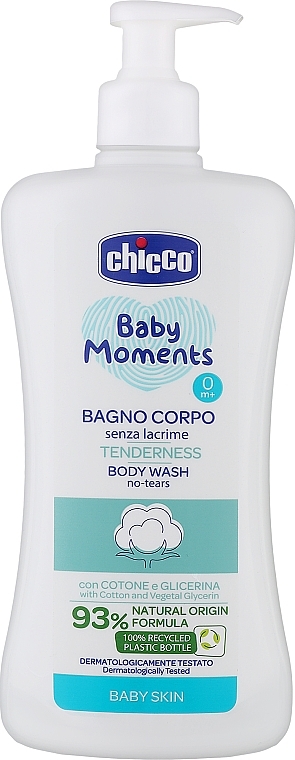 Płyn do kąpieli Tenderness - Chicco Baby Moments Tenderness Body Wash — Zdjęcie N1