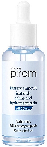Serum do twarzy - Make P:rem Safe Me. Relief Ser de fata Watery Ampoule — Zdjęcie N1