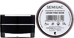 Żel budujący do przedłużania paznokci - Semilac UV Builder Gel Cover — Zdjęcie N1