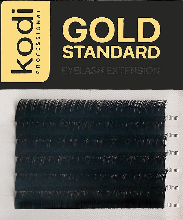 Sztuczne rzęsy Gold Standart C 0.07, 10mm - Kodi Professional — Zdjęcie N1