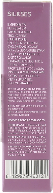 Nawilżający preparat do ust - SesDerma Laboratories Silkses Moisturizing Lip Protector — Zdjęcie N3