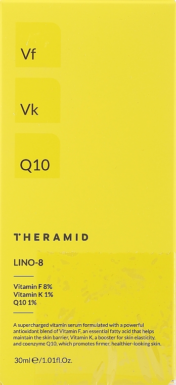 PRZECENA! Antyoksydacyjne serum z witaminami do twarzy - Theramid Lino-8 * — Zdjęcie N3