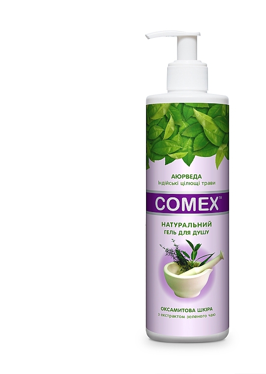 Naturalny żel pod prysznic z ekstraktem z zielonej herbaty - Comex Ayurvedic Natural — Zdjęcie N4