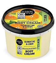 Krem do ciała Klementynka i cytryna - Organic Shop Invigorating Body Cream Clementine & Lemon — Zdjęcie N1
