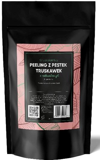 Peeling gruboziarnisty z pestek truskawek - E-naturalne Peeling — Zdjęcie N1