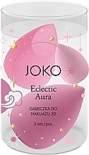 Zestaw gąbek do makijażu, 3 sztuki - Joko 3D Eclectic Aura — Zdjęcie N1