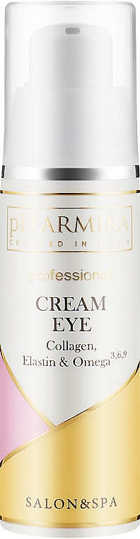 Krem pod oczy z kolagenem , elastyną i kwasami omega - pHarmika Cream Eye Collagen, Elastin & Omega