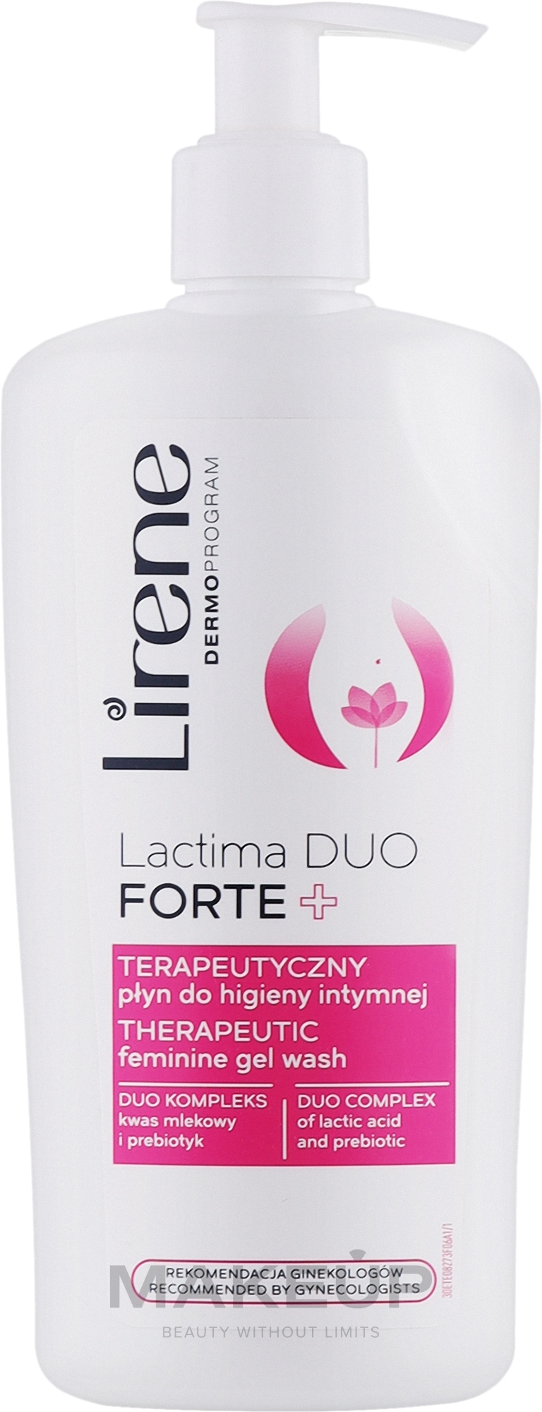 Żel do higieny intymnej - Lirene Dermo Program Lactima Duo Forte+ — Zdjęcie 300 ml