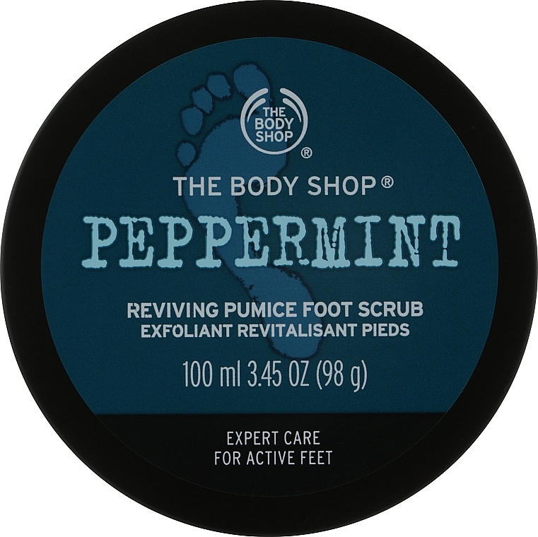 Peeling do stóp, Mięta - The Body Shop Peppermint Reviving Pumice Foot Scrub