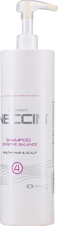 PRZECENA! Delikatny szampon do włosów i skóry głowy - Grazette Neccin Shampoo Sensitive Balance 4 * — Zdjęcie N4