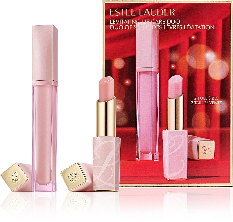 Zestaw - Estee Lauder Levitating Lip Care Duo Set (lip/balm/3.2ml + lip/elixir/6ml) — Zdjęcie N1