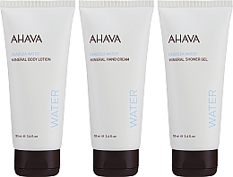 Zestaw - Ahava Be Unexpected Holiday 2023 Work That Body Set (h/cr/100ml + b/lot/100ml + sh/gel/100ml + f/ser/sample/0.5ml) — Zdjęcie N2