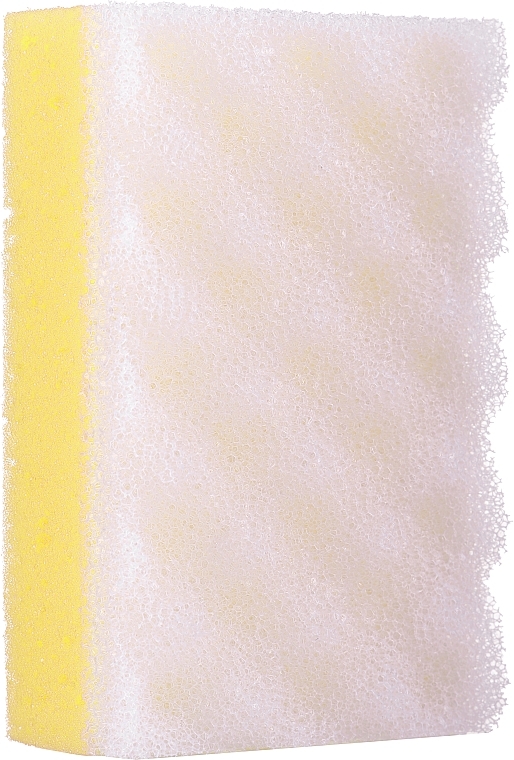 Gąbka do masażu ciała, żółta - Sanel Balance Prostokat — Zdjęcie N1