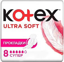 Podpaski higieniczne na noc 8 szt. - Kotex Ultra Soft Super — Zdjęcie N1