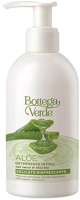 Mydło w płynie z organicznym sokiem z aloesu - Bottega Verde Aloe Intimate Liquid Soap — Zdjęcie N1