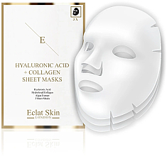Zestaw - Eclat Skin London Hyaluronic Acid & Collagen (f/mask/3x3pcs) — Zdjęcie N2